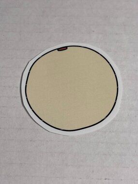 1 Beige Cantaloupe Vinyl Pre-Cut Sticker NWT